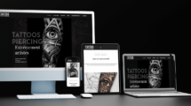mockup excess tattoo website