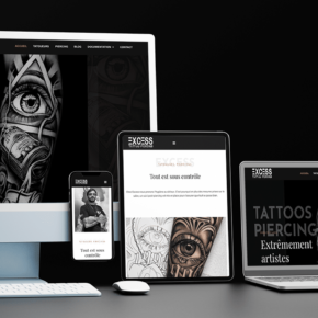 mockup excess tattoo website